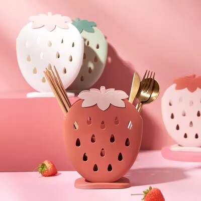Strawberry Shape Cutlery Holder